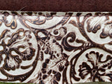 5 Star Saddle Pad Dark Chocolate 7/8 inch Ivory Cowboy Tooled Full length 30x28
