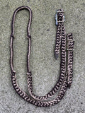 Poly Braid Knotted Barrel Rein Chocolate/Tan