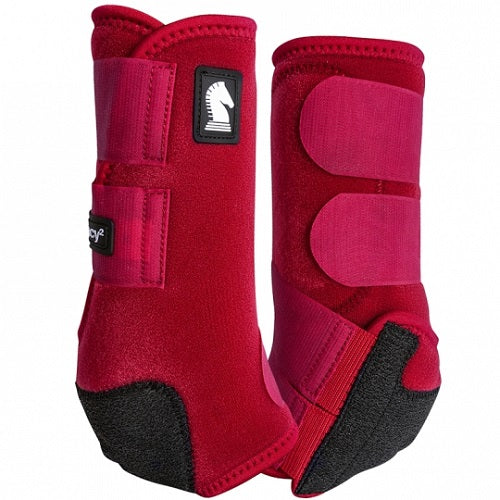 Classic Equine Legacy 2 Protective Horse Boots Crimson Red