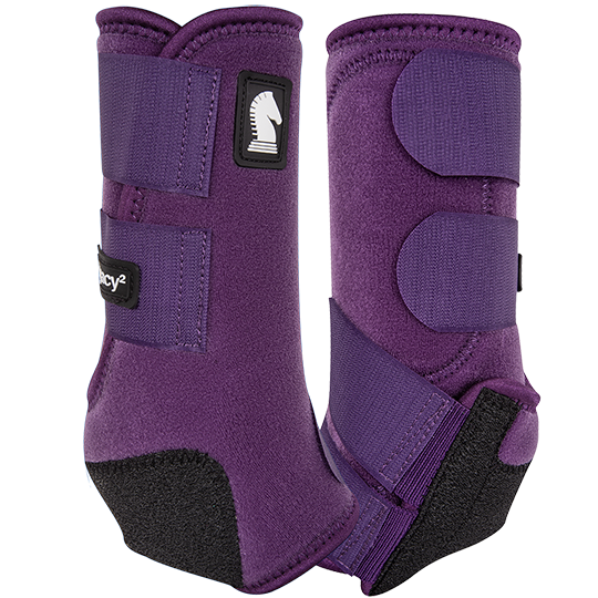 Classic Equine Legacy 2 Protective Horse Boots Purple Eqqplant