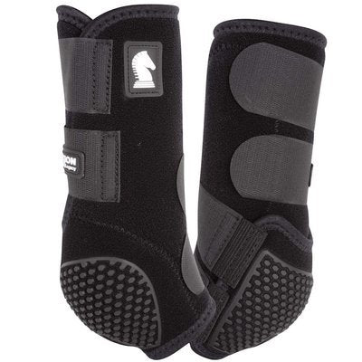 Classic Equine Legacy Flexion Front Protective Boots - Black