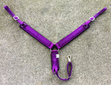 Pony Nylon Breast Collar Purple