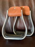 New western aluminum padded stirrups