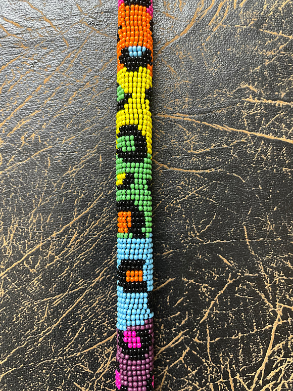 Circle Y Rainbow Leopard Beaded Over & Under Whip 1069-54-SX