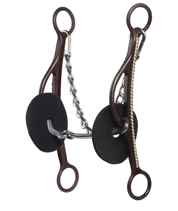Brittany Pozzi Long Shank Gag Smooth Snaffle Bit BPB-140