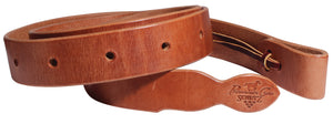 Cinch Tie Strap Harness Leather Tear Drop End, 15 holes, 1-3/4" x 72"