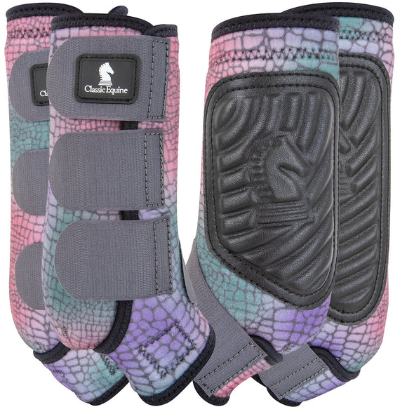 Classic Equine Classic Fit Protective Horse Boots - Gator 4 pack Medium