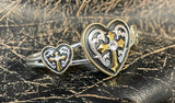 Taylor Brands Heart Cross Crystal Stone Bracelet TBBC2610