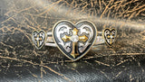 Taylor Brands Heart Cross Crystal Stone Bracelet TBBC2610
