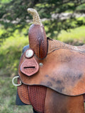 14.5 inch used Kent Logan Western Saddle