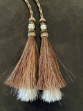 Horse hair Stampede String with Pins and Silver Balls for Cowboy Hats