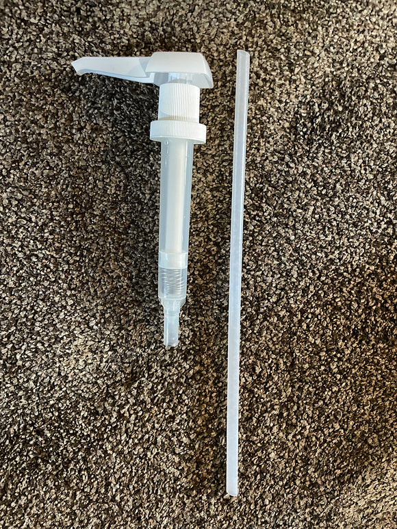 Pump Dispenser fits standard size plastic jugs for liquid feed supplements