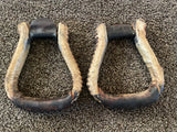 Used Rawhide Wrapped Stirrups