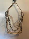 Reinsman Steel Nose Hackamore with 8 inch shanks