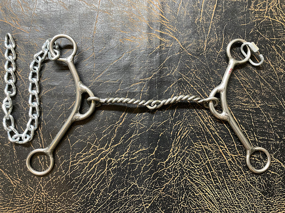 L&W Mikey Bit Long Shank with Twisted Wire Snaffle 17