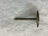 Wood Screw Engraved Concho for Saddle, 1 inch, Rope edge