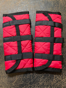 Shipping Boots, 12" Red Quilted
