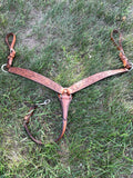 Used 16 inch Billy Cook Half Breed Barrel Saddle model 2010 with matching breastcollar and rear cinch