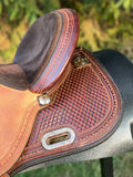 14.5 inch Circle Y Kelly Kaminski Big Star Flex 2 Barrel Saddle