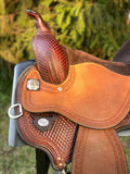14.5 inch Circle Y Kelly Kaminski Big Star Flex 2 Barrel Saddle