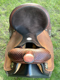14.5 inch Circle Y Kelly Kaminski Big Star Flex 2 Barrel Saddle