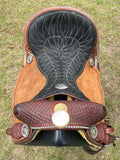 15 inch hot oil, original Billy Cook with 6 inch rear cinch, matching breastcollar, and 2 inch original Walls stirrups