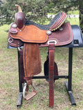 15 inch hot oil, original Billy Cook with 6 inch rear cinch, matching breastcollar, and 2 inch original Walls stirrups