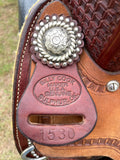 15 inch hot oil, original Billy Cook with 6 inch rear cinch, matching breastcollar, and 2 inch original Walls stirrups