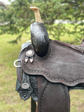15 inch Circle Y Josey Ultimate Cash Barrel Saddle