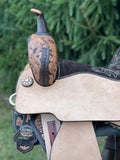 15 inch Circle Y Josey Cash Patriot Spirit Barrel Saddle, wide tree, MJ57