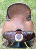 14.5 inch Circle Y Josey Cash Maverick Barrel Saddle MJ46