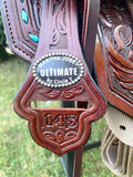 14.5 inch Circle Y Josey Cash Maverick Barrel Saddle MJ46