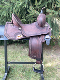 15 inch Circle Y Josey Cash Outlaw Barrel Saddle