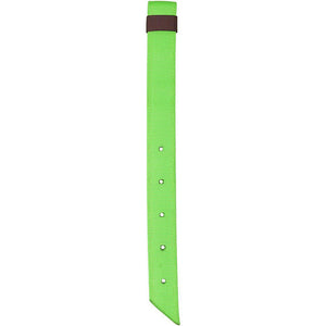 Mustang lime green, heavy duty, doubled and stitched, nylon off billet with keeper