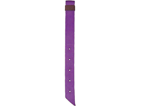 Mustang purple, heavy duty, doubled and stitched, nylon off billet with keeper