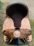 15 inch - SOLD - Circle Y Josey Ultimate Cash Barrel Saddle, wide tree, MJ79