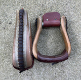 Rawhide Wrapped 2-1/2" Bell Stirrups by Billy Cook