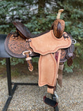 14.5 inch  Circle Y Josey Ultimate Cash Barrel Saddle, wide tree, MJ79