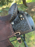 14 inch Circle Y Josey Revolution Barrel Saddle, wide Flex 2 tree