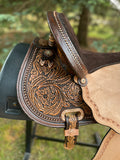 15 inch - SOLD - Circle Y Josey Ultimate Cash Barrel Saddle, wide tree, MJ79