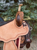 14.5 inch  Circle Y Josey Ultimate Cash Barrel Saddle, wide tree, MJ79