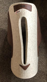 5 Star Treeless Saddle Pad Natural 7/8 inch Brown wear leathers 38x28