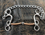 L&W CB Bit Locked Copper Wrapped Snaffle