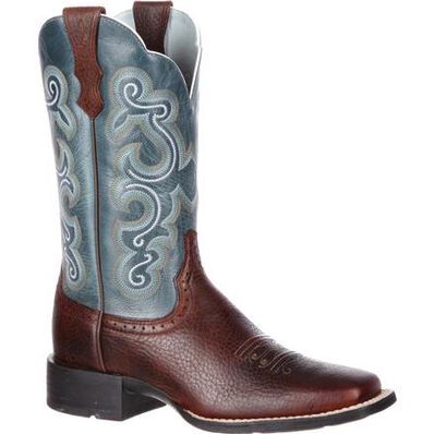 Ariat Women's Quickdraw Western Boots in Brown Oiled Rowdy 10004720