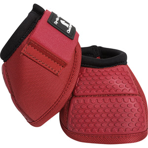 Classic Equine Flexion No Turn Bell Boots Crimson Medium