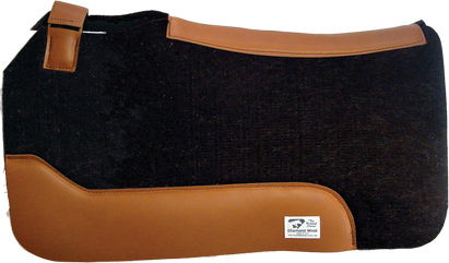Diamond Wool Black Gold Plus Wool Felt Saddle Pad 3/4 inch thick CD14
