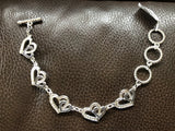 Taylor Brands Double Heart Toggle Bracelet TBBC2621