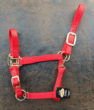 Fabtron Adjustable Nylon Horse Halter Red