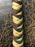 Braided Nylon & Leather Hand Quirt