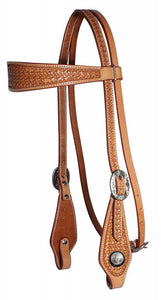 Professionals Choice Windmill Stamped Natural Browband Headstall 3P4010NAT